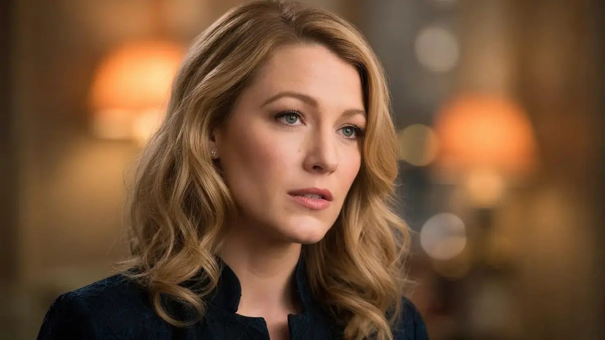 Portrait de la jeune femme aux cheveux blonds incarnant le personnage d'Adaline