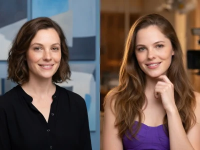 Barbara Probst et son homonyme dans un double portrait