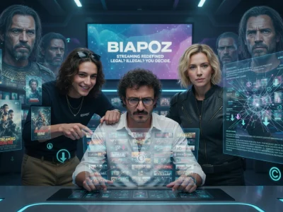 Une équipe collabore autour de Biapoz dans un environnement de streaming holographique avancé