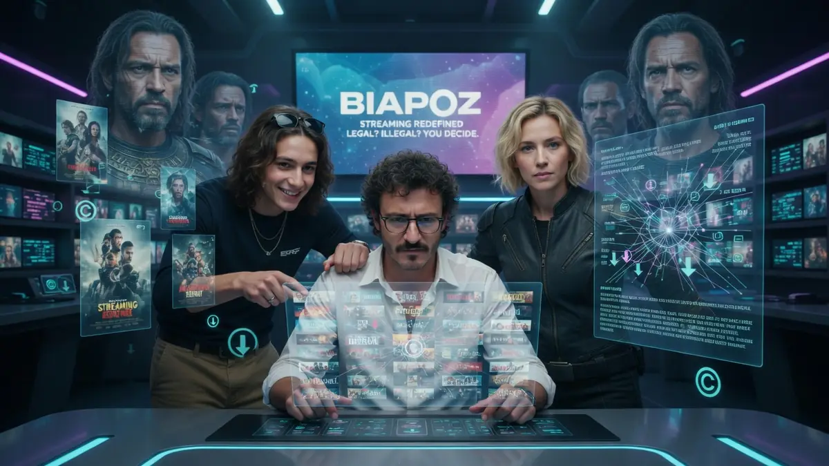 Une équipe collabore autour de Biapoz dans un environnement de streaming holographique avancé