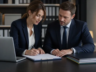 Entretien de recrutement pour la bourse emploi des Notaires dans une étude moderne.