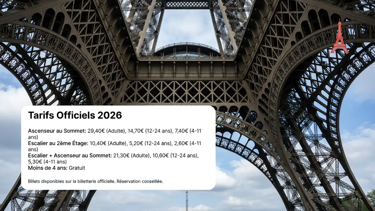 Budget et astuces : tout savoir sur le prix pour la tour Eiffel en 2026