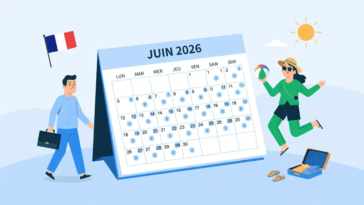 Calendrier et astuces : comment aborder l&rsquo;absence de jours fériés en juin 2026 ?