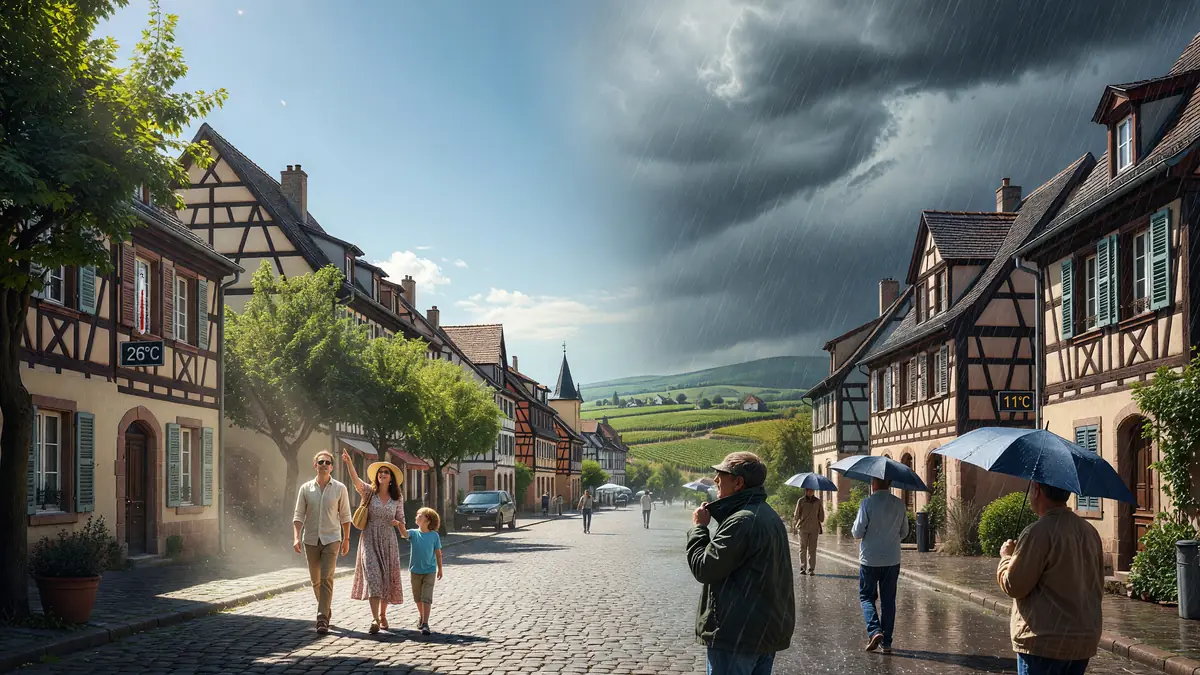 Ciel contrasté en Alsace : le grand écart de la météo à Colmar en juin 2026