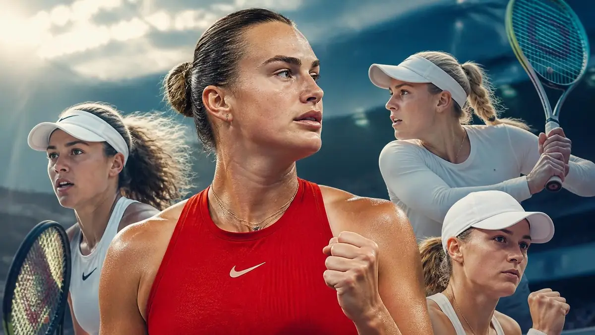 Des joueuses de tennis professionnelles illustrant l'évolution du classement a t p femme au sommet du sport mondial