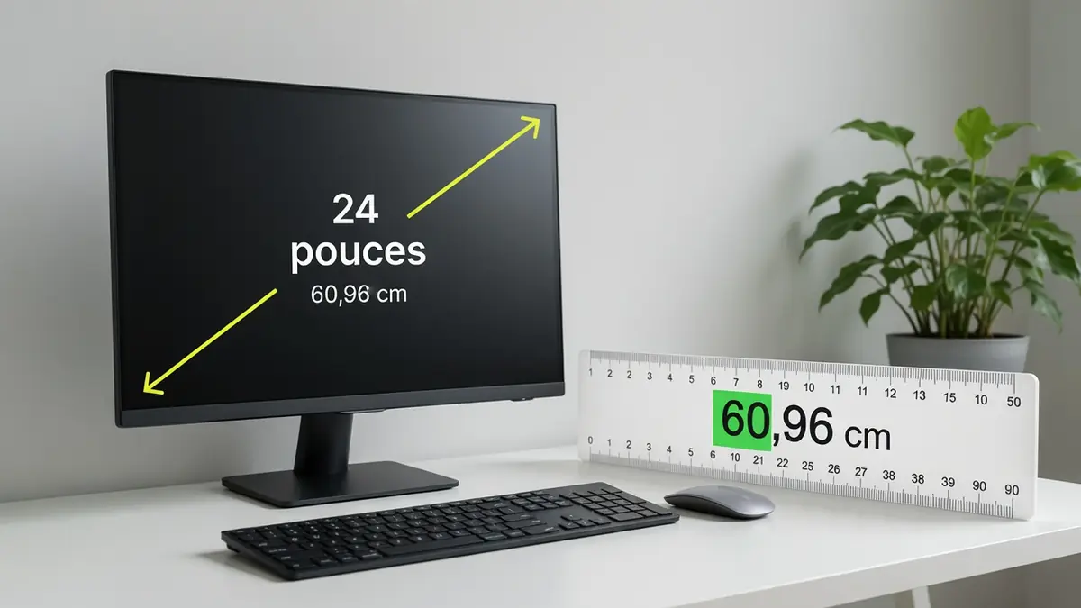 Comment convertir facilement 24 pouces en cm et l’appliquer au quotidien