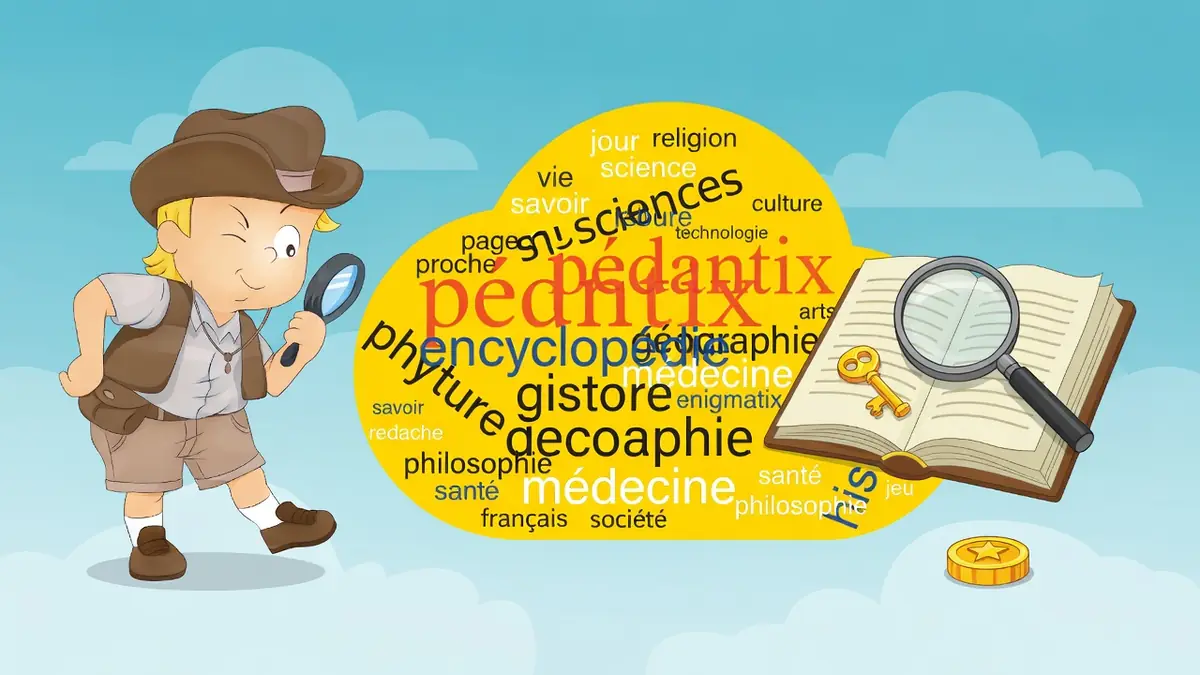 Un enfant explorateur examine un livre à la loupe pour aide Pédantix