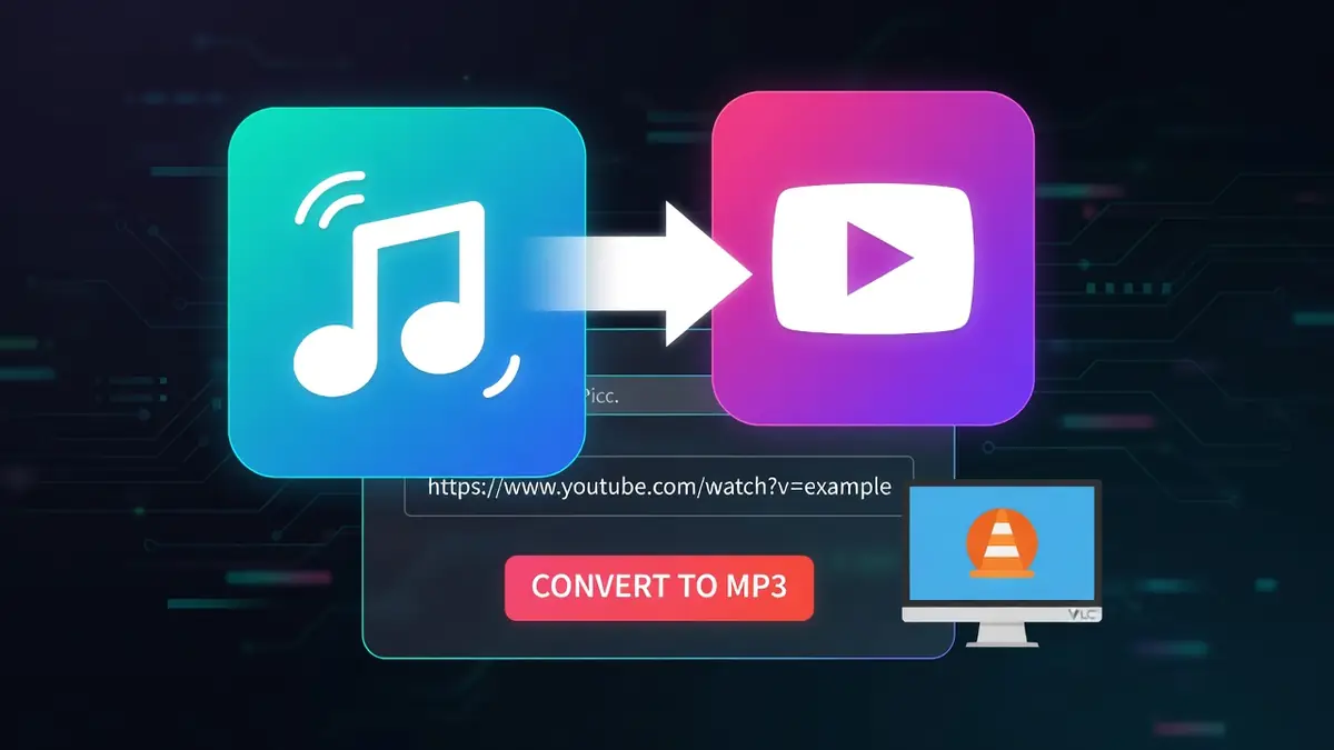 YouTubeMp3 illustre la conversion d'une vidéo en audio sur un écran d'ordinateur
