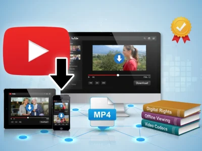 Dispositifs numériques interconnectés permettant de télécharger des vidéos YouTube en format MP4 avec des références légales