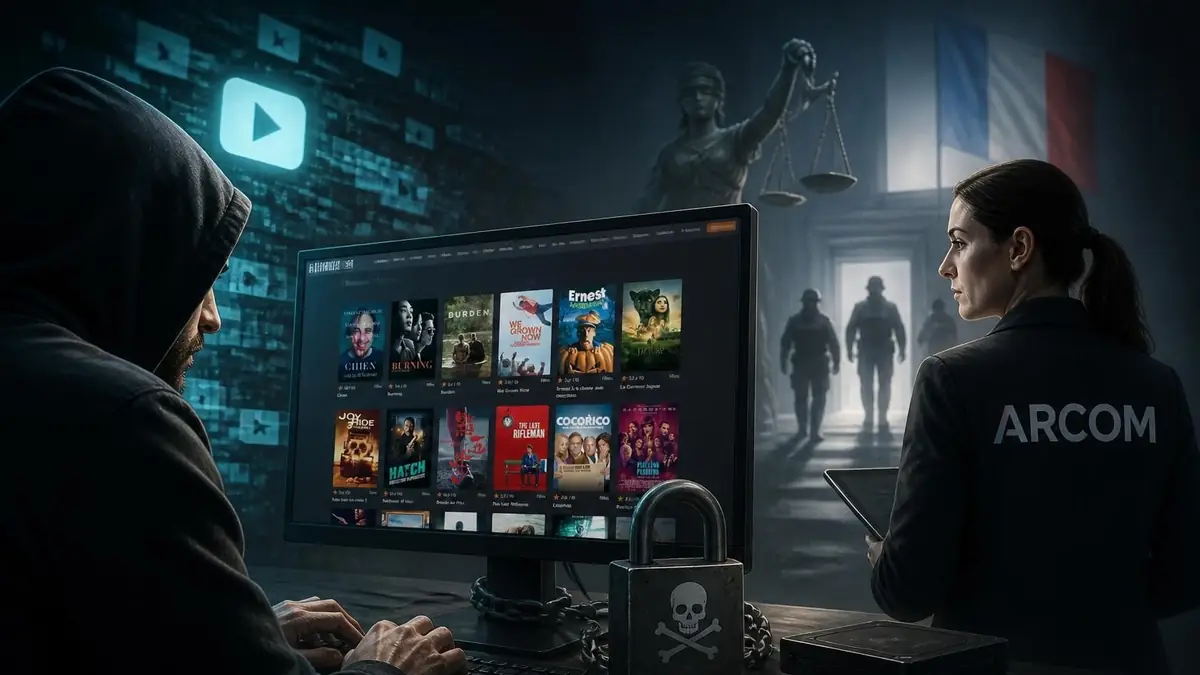 Un pirate informatique face à une enquêtrice dans l'univers de Darkiworld dédié au téléchargement illégal