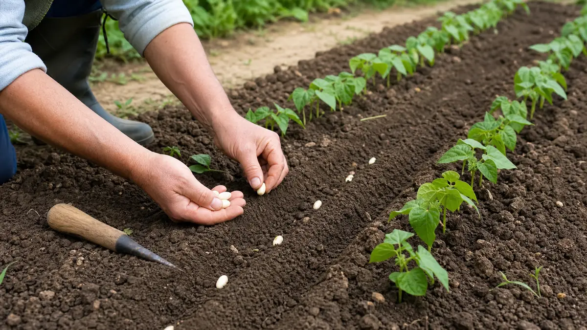 Réussir son potager : optimiser la distance de semis des haricots verts