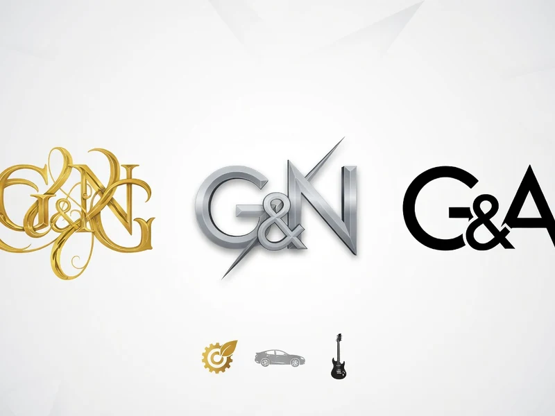 Icons of a gear, a car and a guitar appear with g and on a white surface