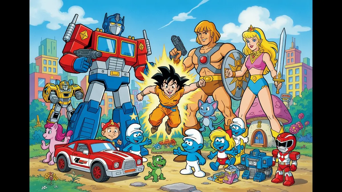 Génération fluo et plastique : l&rsquo;âge d&rsquo;or des dessins animés des années 80