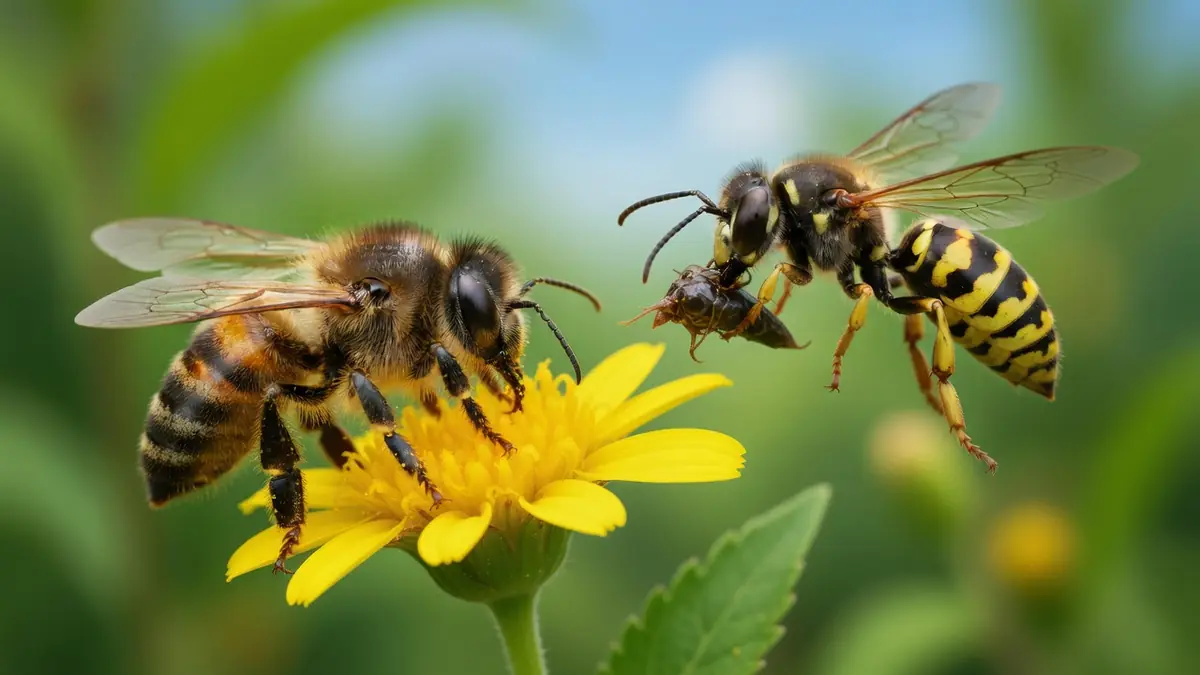 Guêpes ou abeilles : comment les distinguer et comprendre leurs rôles essentiels