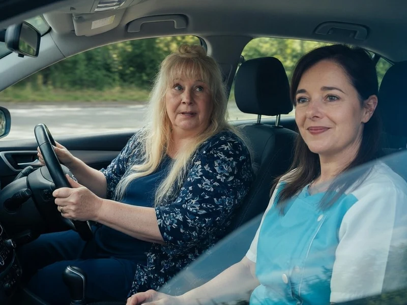 Deux femmes discutent sereinement dans une voiture et se disent je ne me laisserai plus faire