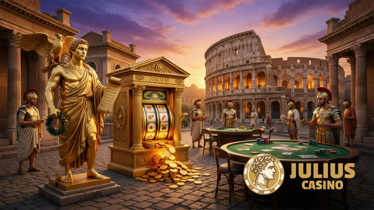 Julius Casino : l’empire du jeu en ligne s&rsquo;installe sur le thème de la Rome antique