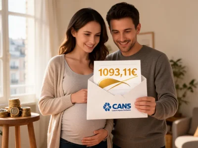 Une femme enceinte et son compagnon découvrent Caf la prime de naissance