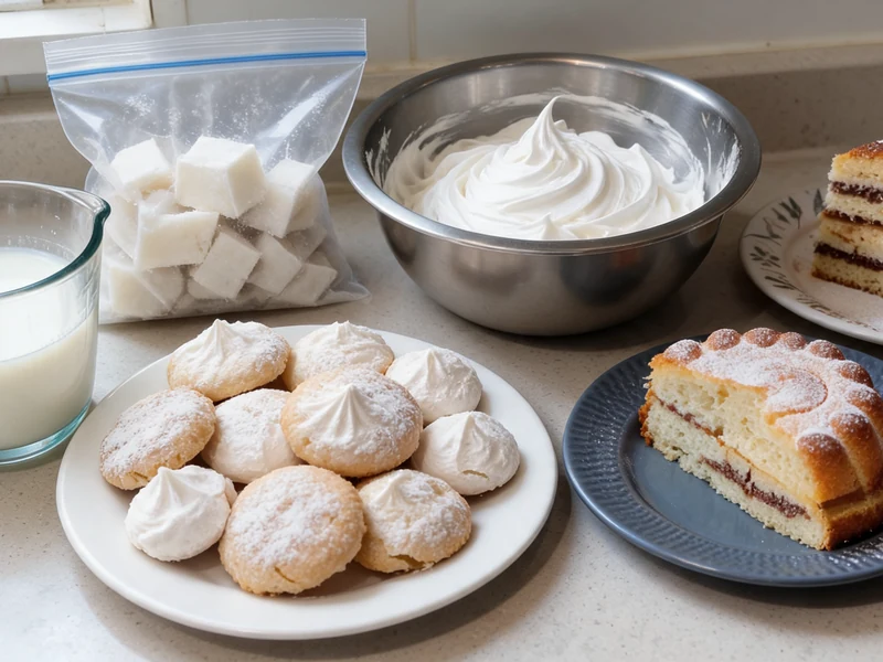 Des meringues et gâteaux illustrent que faire avec des blancs d oeufs