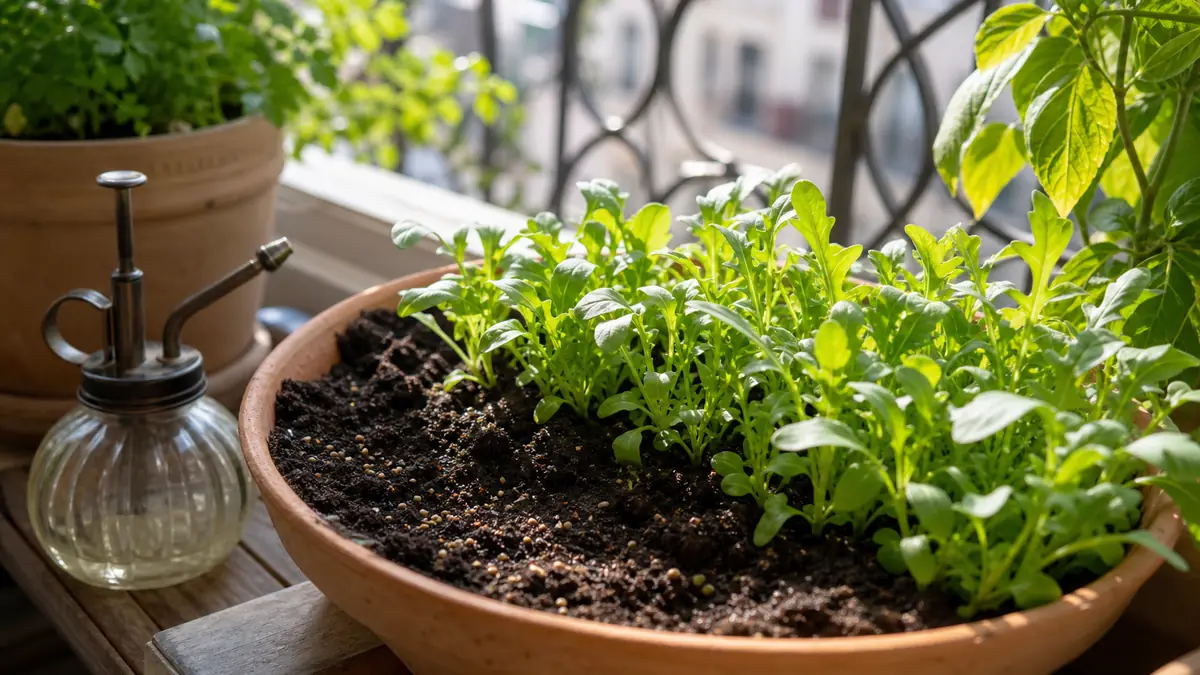 L&rsquo;art du semis de roquette en pot : cultiver son croquant à portée de main