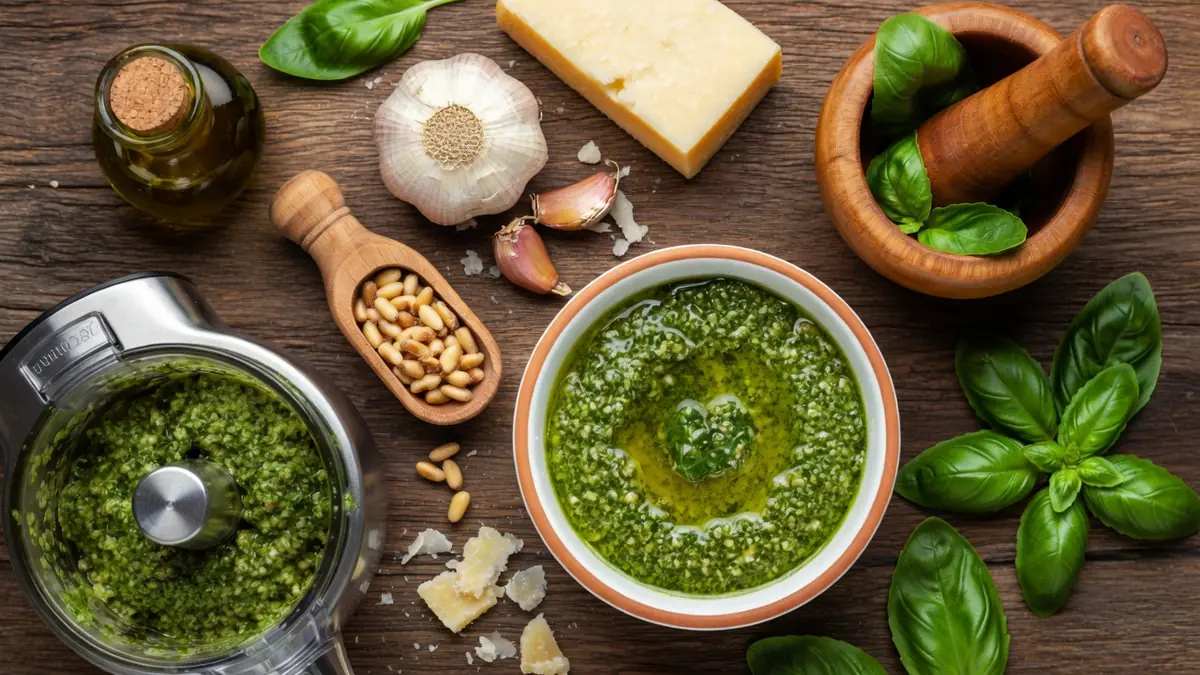 L’art du vert éclatant : maîtriser la recette pour un pesto de basilic maison