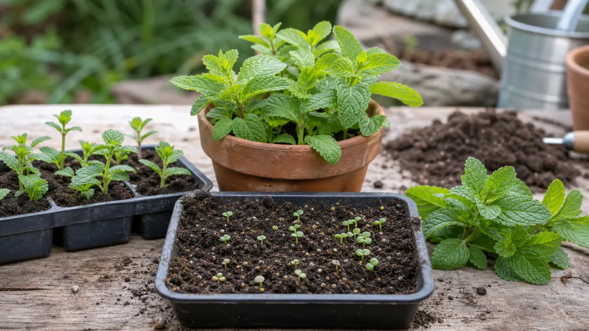 L&rsquo;art subtil du semis de menthe : de la graine minuscule à la récolte abondante