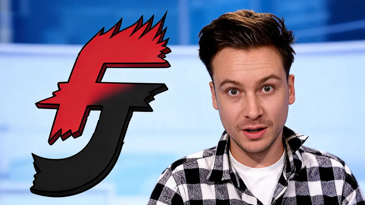 Furious Jumper apparaît en gros plan avec une chemise à carreaux et une expression surprise