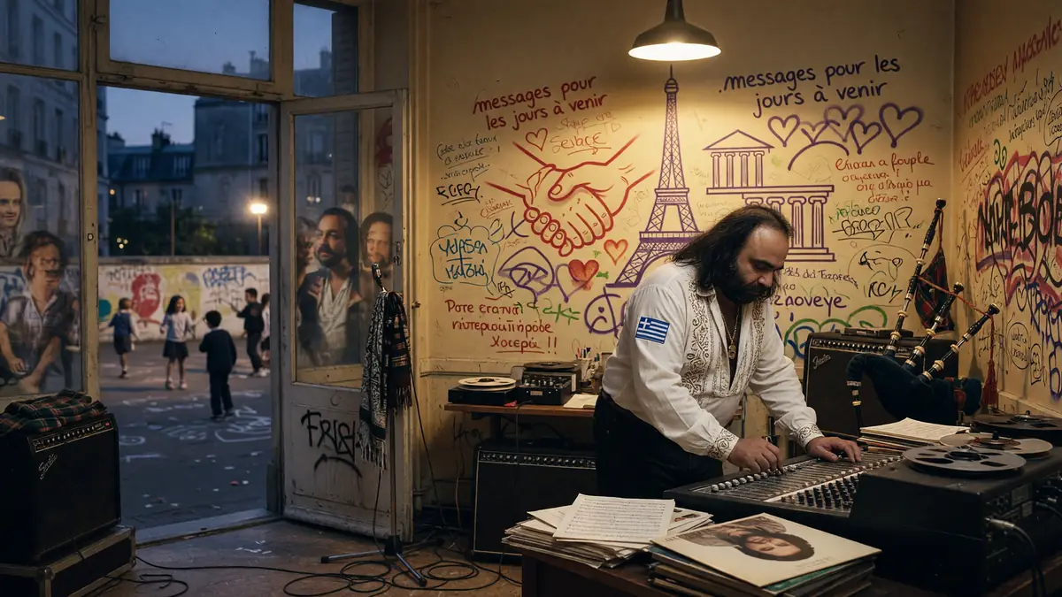 L&rsquo;héritage d&rsquo;un hymne fraternel : la chanson de Demis Roussos On écrit sur les murs