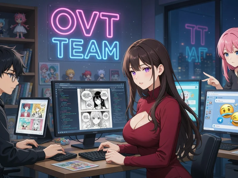Une équipe travaille sur onvatrad dans un espace de bureau moderne la nuit