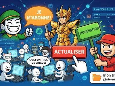 Illustration colorée représentant l'activité intense et communautaire du blabla 18 25 sur internet