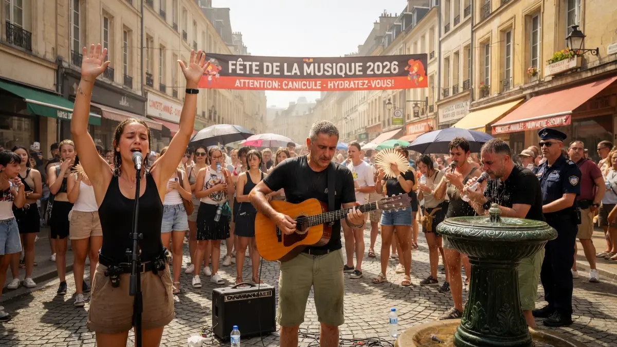 La fête de la musique sous canicule : un défi inédit pour la sécurité et la santé