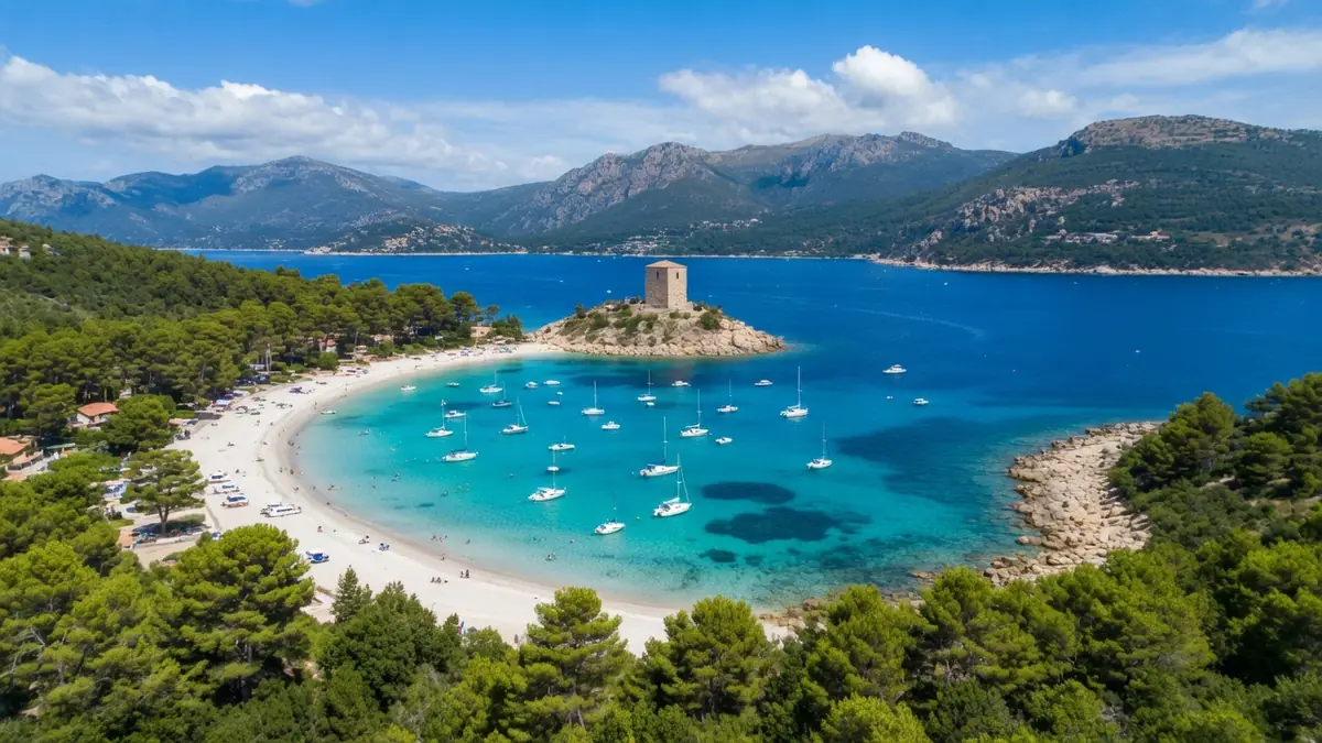 La plage de Pinarello : joyau naturel et historique de Corse-du-Sud