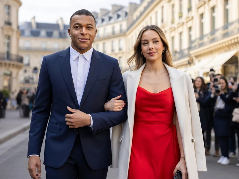L'image capture Mbappé Ester Expósito se promenant ensemble dans une rue parisienne