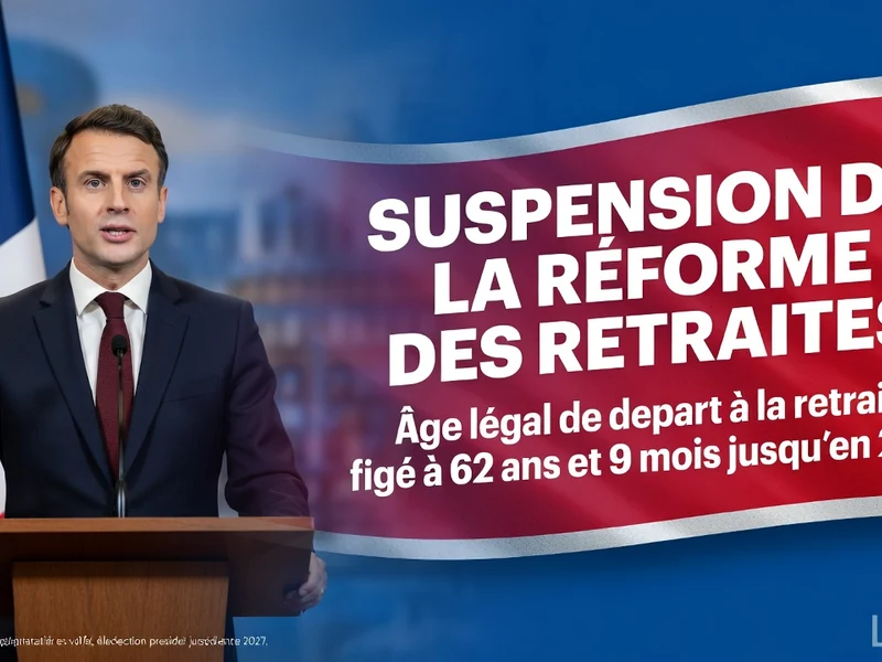 Emmanuel Macron s'exprime sur la suspension réforme retraites lors d'une allocution officielle