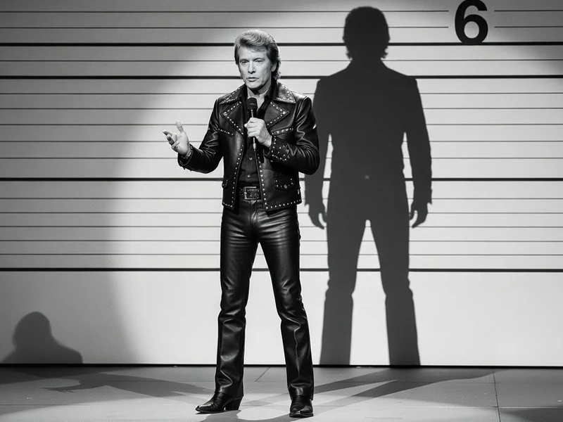 Johnny Hallyday taille impressionne sur scène grâce à son ombre gigantesque