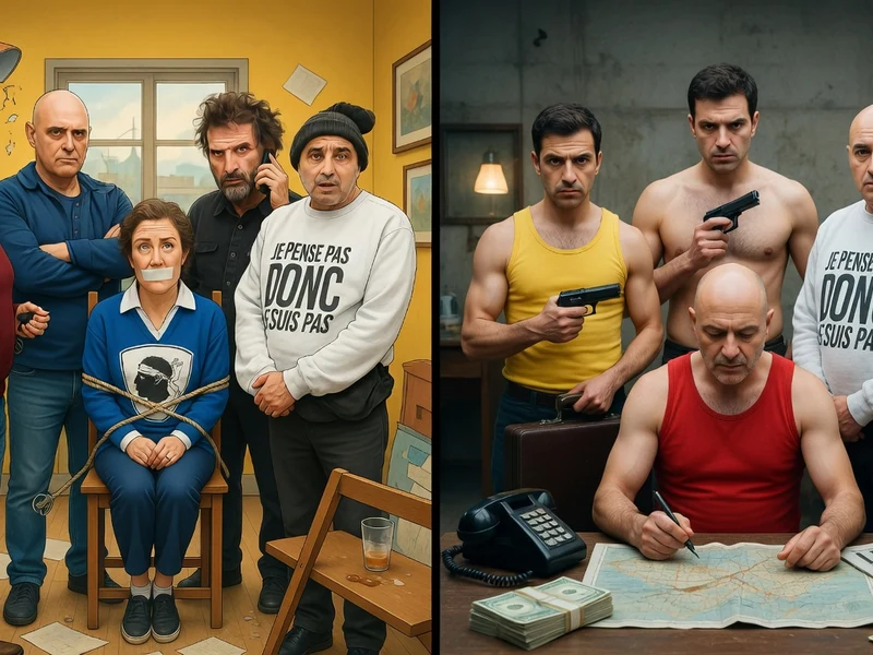 Deux scènes contrastées illustrant les personnages et l'ambiance de tension autour de le Clan