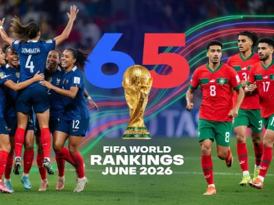 Joueurs et joueuses de football sur le terrain illustrant les enjeux du nouveau classement FIFA