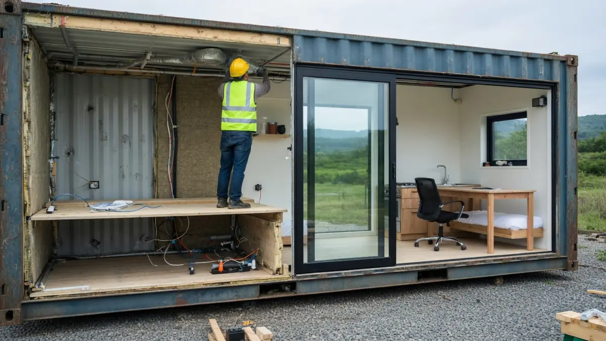 Le défi de l&rsquo;acier : comment aménager un container pour y vivre ou travailler