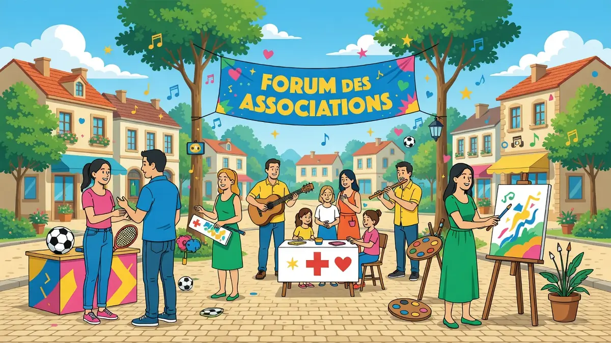 Les habitants s'engagent dans diverses activités lors du forum des associations autour de moi en plein air