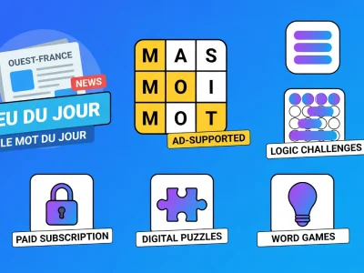 Des icônes de puzzles et défis logiques pour jeux Ouest-France gratuit