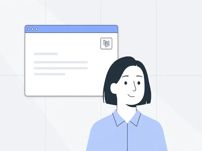 Une femme souriante devant une interface Carrd et un ordinateur portable