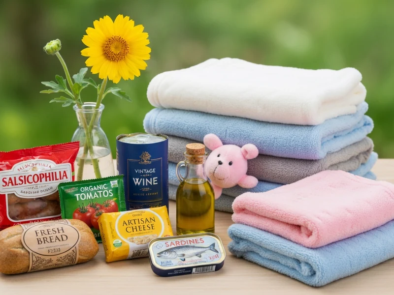 Un salsicophile a disposé pain saucisses vin fromage et serviettes près d'un tournesol