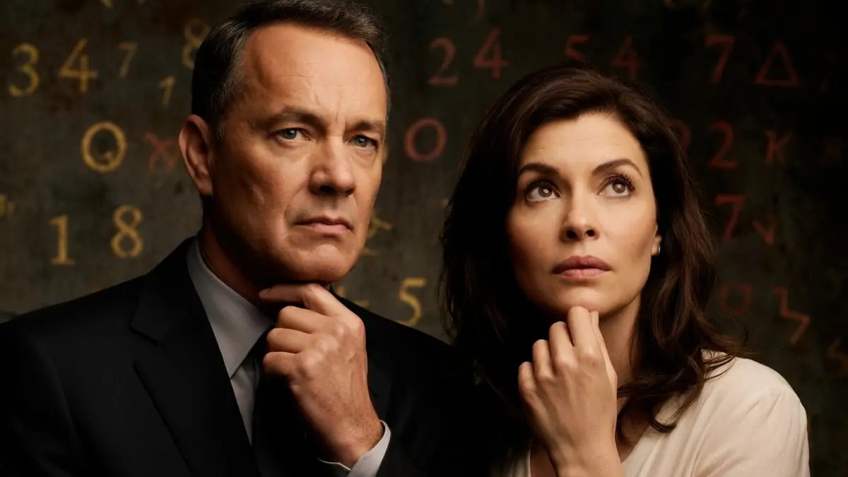 Tom Hanks et Audrey Tautou posent pour le de Vinci Code film