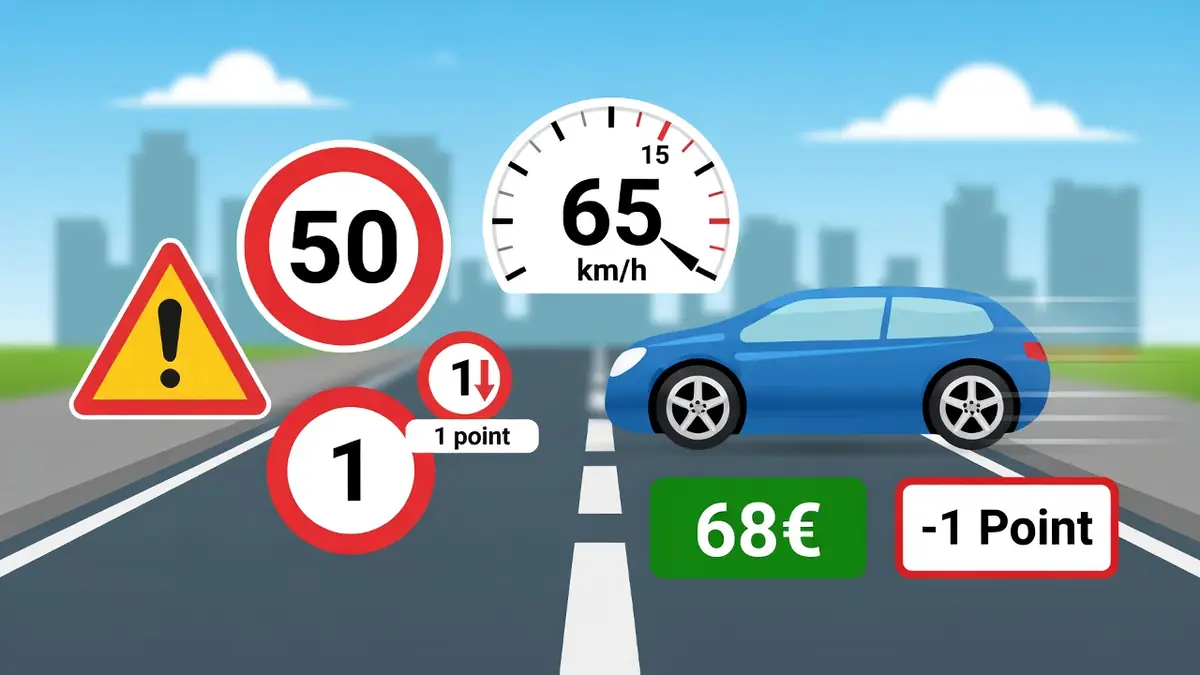 Le petit dépassement qui coûte cher : tout savoir sur l&rsquo;excès de vitesse entre 10 et 20 km/h