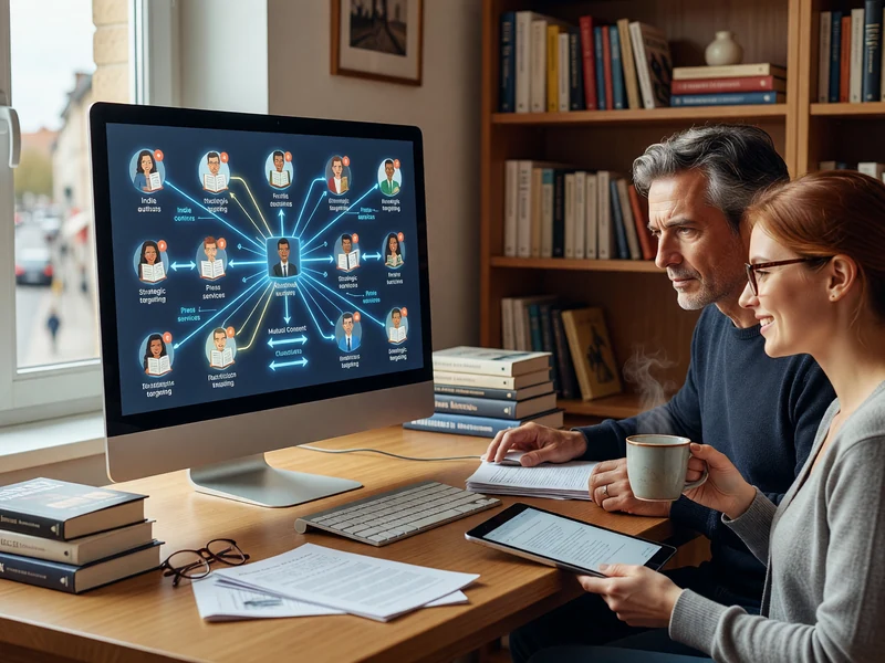 Un homme et une femme travaillent simplement pro devant un écran de réseau dans un bureau