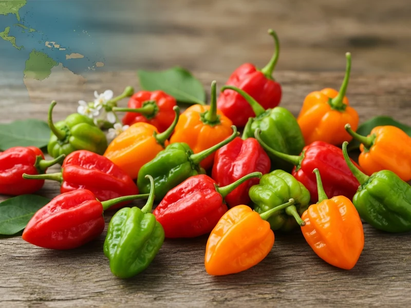 Un tas de piment végétarien colorés repose sur du bois