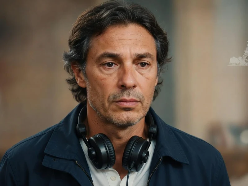 Portrait de Philippe Proteau portant un casque audio autour du cou