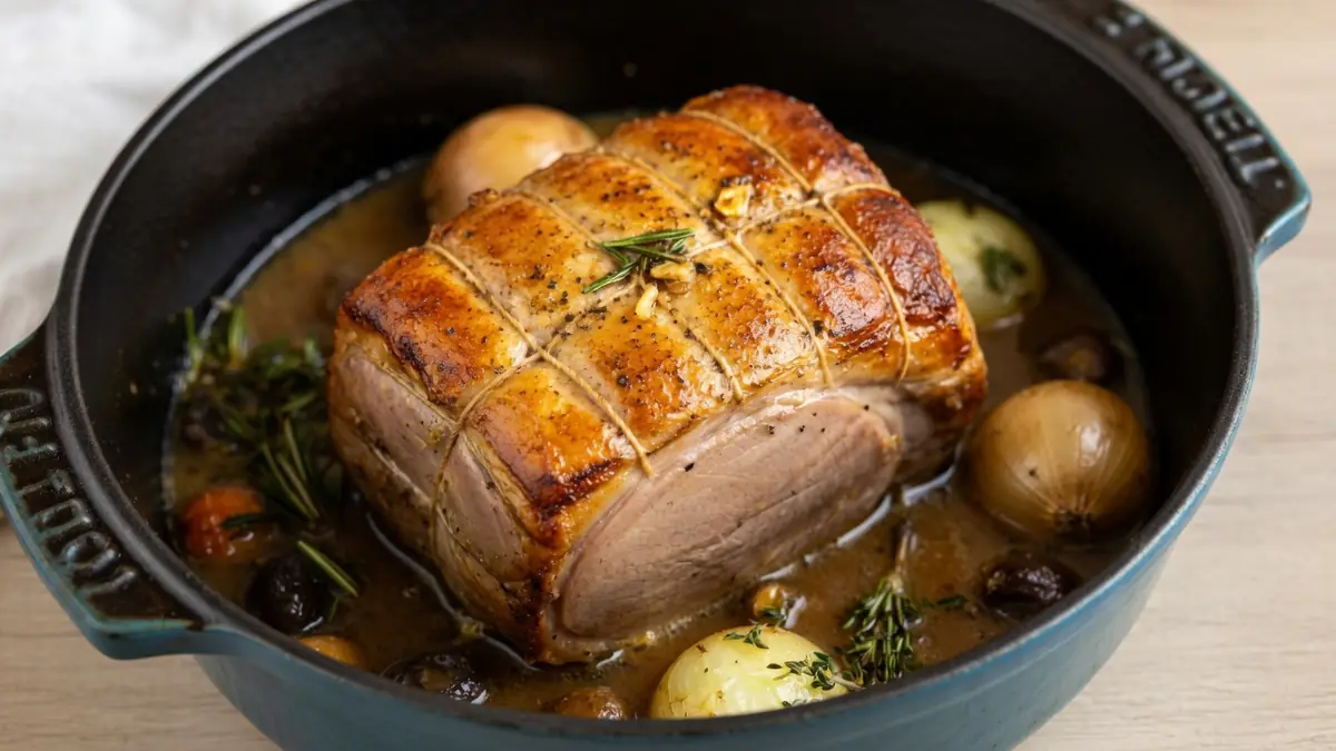 Le secret d&rsquo;un rôti de porc en cocotte tendre et savoureux