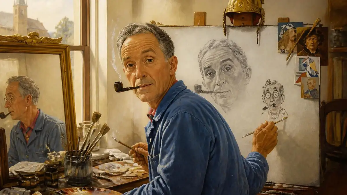 Le triple portrait de Norman Rockwell : les coulisses d’un chef-d’œuvre d’autodérision