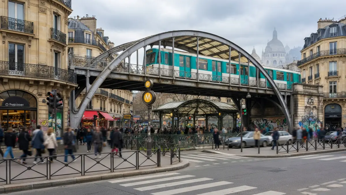Le tumulte et l’acier : plongée au cœur de la station de métro Barbès