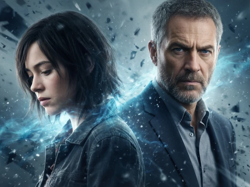 Les deux protagonistes principaux du jeu two souls PS3 dans une atmosphère mystérieuse et chaotique